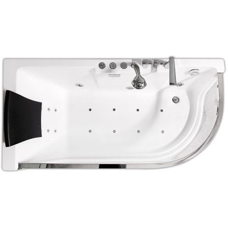 Акриловая ванна Gemy G9227 E 165х80 L с гидромассажем, артикул G9227EL
