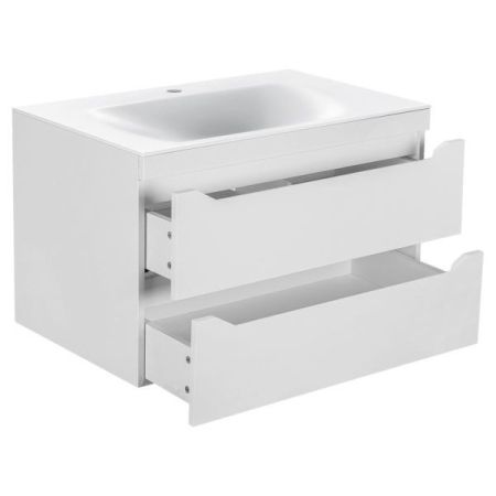 Тумба под раковину Vincea Fine VMC-2F800GW подвесная G.White, артикул VMC-2F800GW