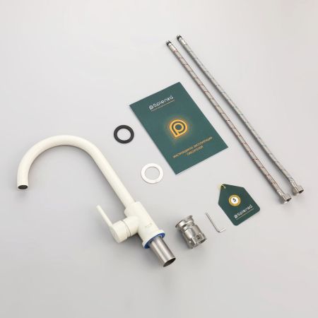 Смеситель для кухни Splenka S201.40.08, белый