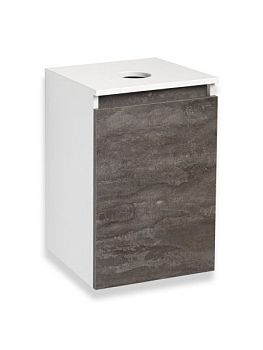 Тумба Runo Бари 40 железный камень под накладной умывальник (00-00001376)