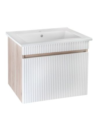 Тумба Runo Модена 65 крафтовый дуб под умывальник 00-00001021 (Оскар 65) (00-00001425), артикул 00-00001425