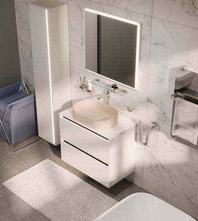 Тумба под раковину Allen Brau Activity 120 1.34007.WM белый матовый/черный браш, артикул 1.34007.WM