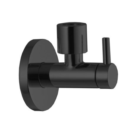 Fima Carlo Frattini Sottolavabo Угловой вентиль с фильтром, цвет: чёрный матовый, артикул F204NS