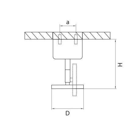 Крепление потолочное Rullo Lightstar 590007, артикул 590007