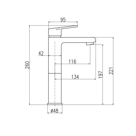 Смеситель для раковины Rav Slezak Colorado CO130.5Z, золото