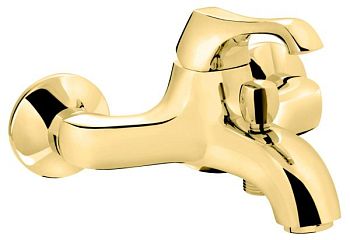 Emmevi Ares, однорычажный смеситель для ванны (излив 17,1 см), без набора для душа, цвет золото