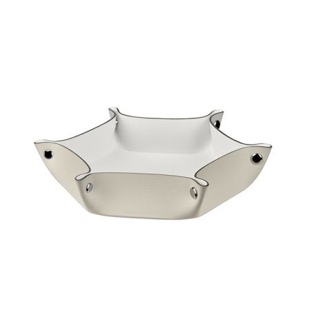 ADJ Мелочница, 15x18xH5 см., цвет: панна котта/белый, артикул 0112.16/10