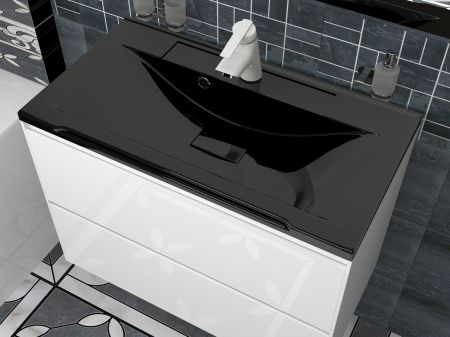 Раковина Корвет 80 черный металлик / км, артикул SP-00000904