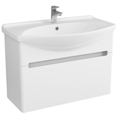 Тумба под раковину Owl 1975 Lagerta 85 OW08.03.00 подвесная Белая, артикул OW08.03.00