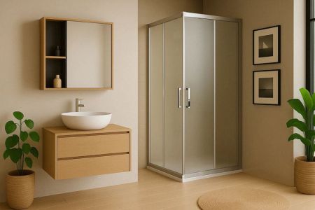 Душевой уголок Royal Bath RB HPD-C-ST 90х75х200 (матовое), артикул RB7590HPD-C-ST