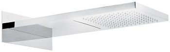 Emmevi, верхний душ. 500*260. 2 режима (дождь и водопад). Сталь, цвет хром