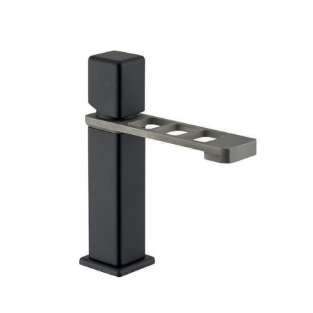 Смеситель для раковины Webert ONE-X OX830102441, черный/сталь, артикул OX830102441