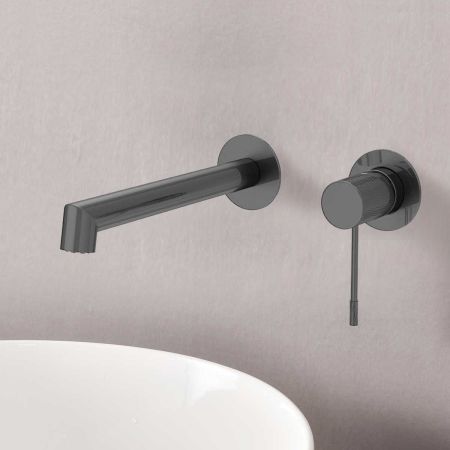 смесители для раковины Vincea Смеситель для раковины Desire VBFW-1D1GM встраиваемый однорычажный, вороненая сталь,