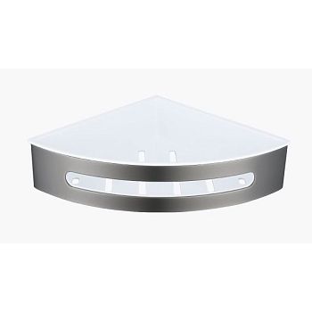 Полка для ванной комнаты угловая Raglo R340.01.09, графит