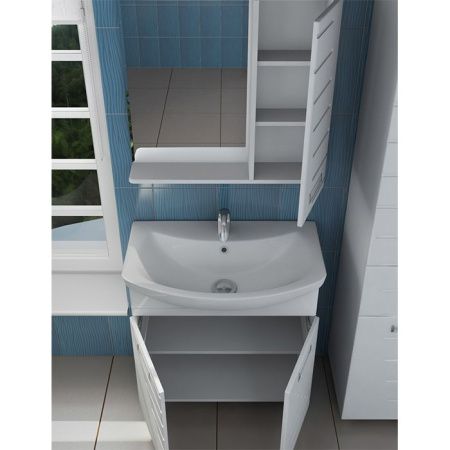 Зеркало со шкафом Vigo Diana 70 R с подсветкой Белое