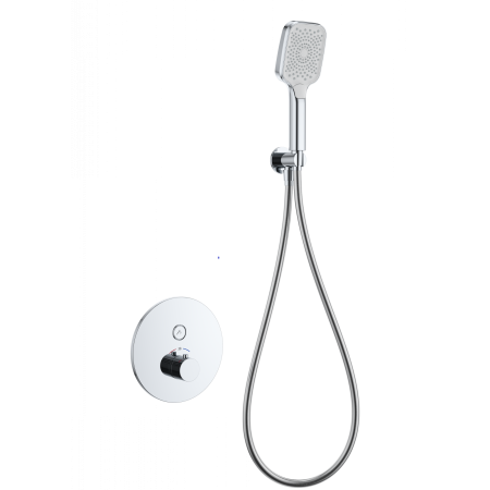 Смеситель для душа с термостатом встраиваемый WONZON & WOGHAND, Хром (WW-D1017-A-CR), артикул WW-D1017-A-CR