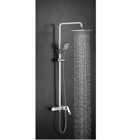 Душевая система Bronze de Luxe Quadro LT919WС Белый Хром