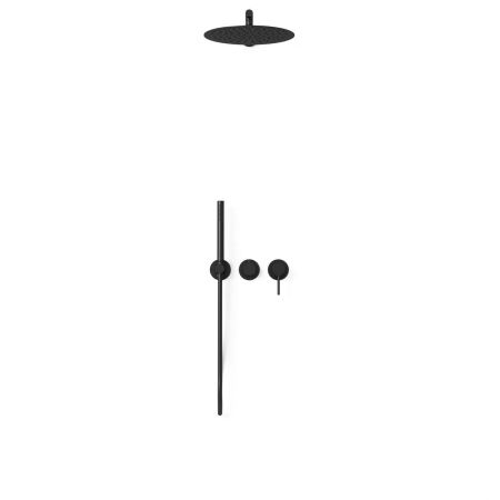 Душевой комплект Groove VSFW-4G01MB встраиваемый, 2 режима, 30см верх душ, черный, артикул VSFW-4G01MB