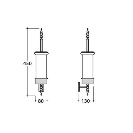 GLOBO Paestum Ёршик подвесной в керамической колбе, цвет белый/хром, артикул PASC42cr