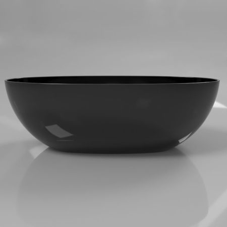 Ванна WHITECROSS Diamond 170x87 (черный глянец) иск. камень, артикул 0201.170087.101