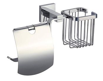 Держатель для туалетной бумаги и освежителя Savol S-L06551A, хром