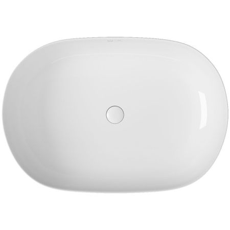 Раковина накладная Oval белая овальная 610*415*125 (без ДК)