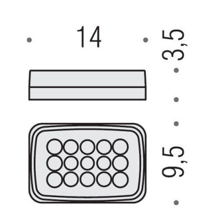 Colombo Time Мыльница настольная, цвет: хром/матовое стекло, артикул W4201.CR-VAN