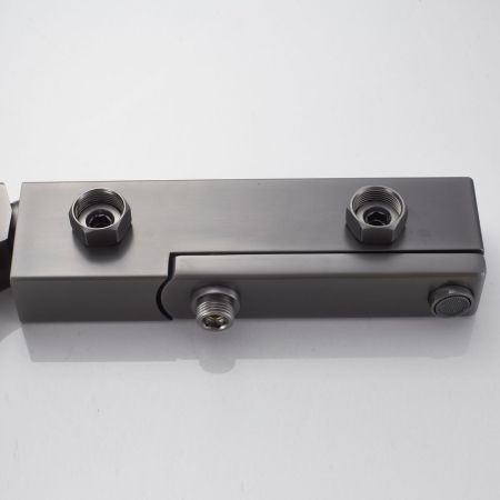 Смеситель для ванны Rose R1002T, оружейная сталь