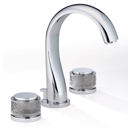 THG PARADISE Смеситель для раковины на 3 отверстия, с донным клапаном, цвет хром, артикул U5C-A02-151