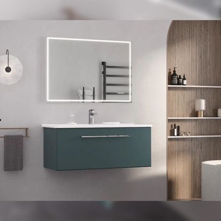 Тумба под раковину подвесная Velvex Posse tp.POS.OSK.105.1Y верде, 105 см, артикул tp.POS.OSK.105.1Y верде