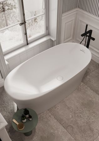 Ванна из искусственного камня Allen Brau Solid Stone Krion Neo 170x80 2.35001.21