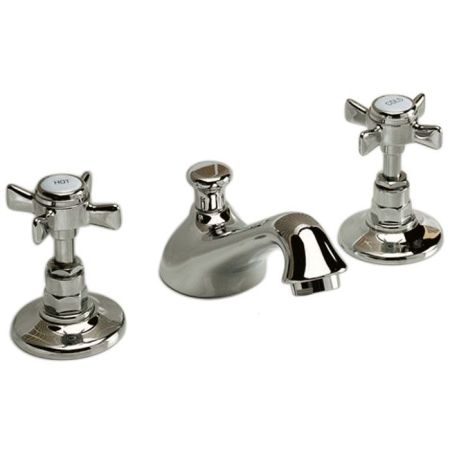 Devon Coventtry Смеситель для раковины на 3 отв. . с донным клапаном, цвет никель блестящий, артикул MARF26NKS