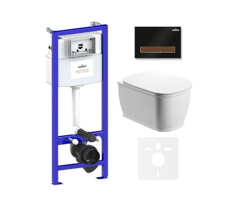 Комплект 6 в 1 Lavinia Boho Bell Pro Rimless 75110005, премиум с пластиковой клавишей, артикул 75110005