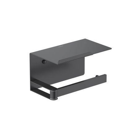 Бумагодержатель с полкой AQUATEK, матовый черный AQ4929MB ЛИБРА, артикул AQ4929MB