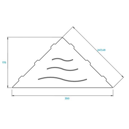 Полка для ванной RGW MT-02W, артикул 49279902-01