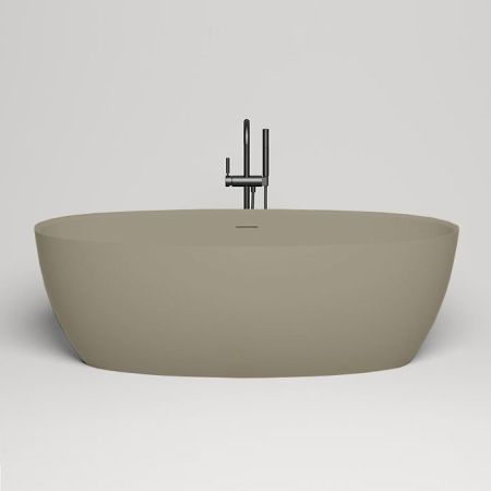 Salini ALDA  Ванна отдельностоящая 1780х920х580мм, донный клапан , сифон,  слив-перелив, мат-л: S-Stone, матовый , цвет ванны и фуритуры RAL7002, артикул 101911SMRF RAL7002