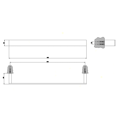 Gessi Rettangolo Полотенцедержатель 45см, цвет: хром, артикул 20900#031