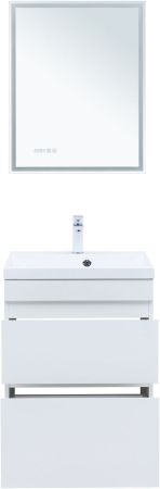 Тумба под раковину Aquanet Нота New 60 белый глянец