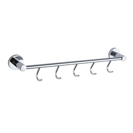 Планка с крючками Savol S-008775, хром, артикул S-008775