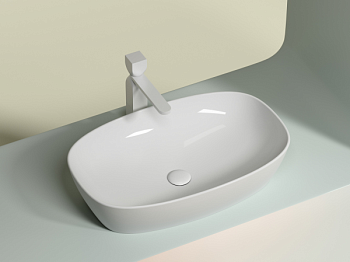 Умывальник чаша накладная овальная Элемент (Element) 610x385x140мм