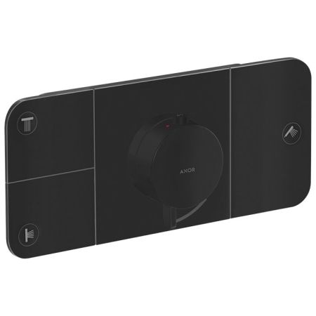 AX One Термостат для 3 потребителей, СМ, матовый черный, артикул 45713670