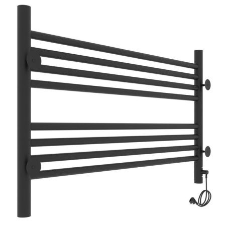Полотенцесушитель электро "Оливия ЧКЧ8 800*500", черный муар, левый