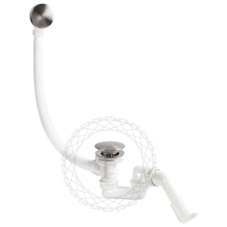 Слив-перелив (автомат, 90 см.) FILARETE FL90NK, никель, артикул FL90NK