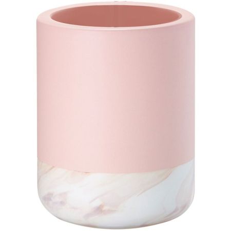 Стакан настольный розовый, керамика, TRENDY, артикул FOR-TR044