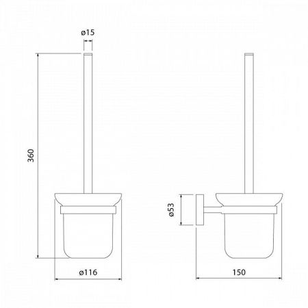 Ершик для унитаза Iddis Sena SENSSG0i47 Хром, артикул SENSSG0i47