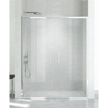 Дверь в нишу NEW TRENDY NEW CORRINA 150x195 D-0184A (хром), артикул D-0184A