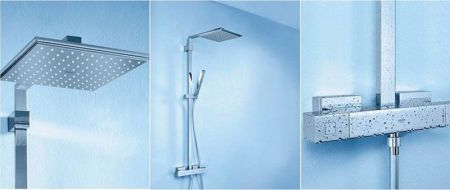 Душевая система GROHE Euphoria Cube 230 с термостатическим смесителем, хром (26087000)
