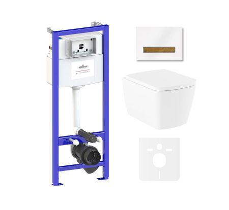 Комплект 6 в 1 Lavinia Boho Aveo Rimless 75110247, премиум со стеклянной клавишей, артикул 75110247