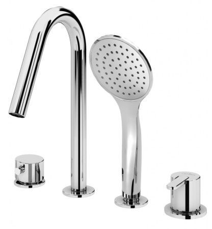 Смеситель на борт ванны LEAF-BVDM4, артикул LEAF-BVDM4-01