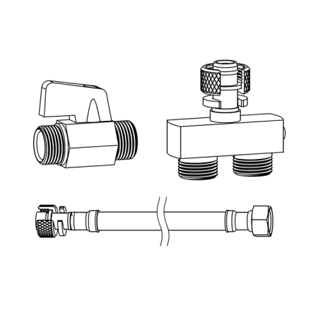 TOTO Комплект для подключения WASHLET, скрытой подключение, для модулей TOTO/GEBERIT, артикул SHXCK94 (нов. арт.SP10695UN)